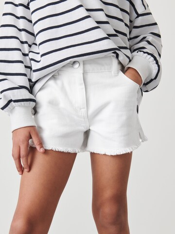 Next Regular Jeans in White: front