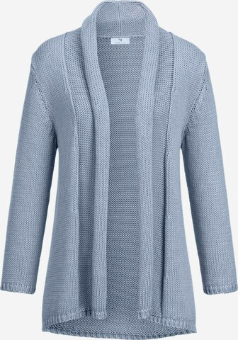 Peter Hahn Gebreid vest in Blauw: voorkant