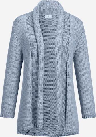 Peter Hahn Knit Cardigan in Blue: front