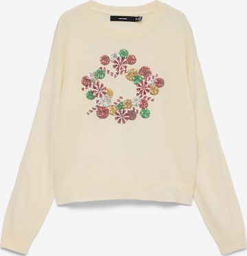 Pull-over 'VMNEW' VERO MODA en beige : devant