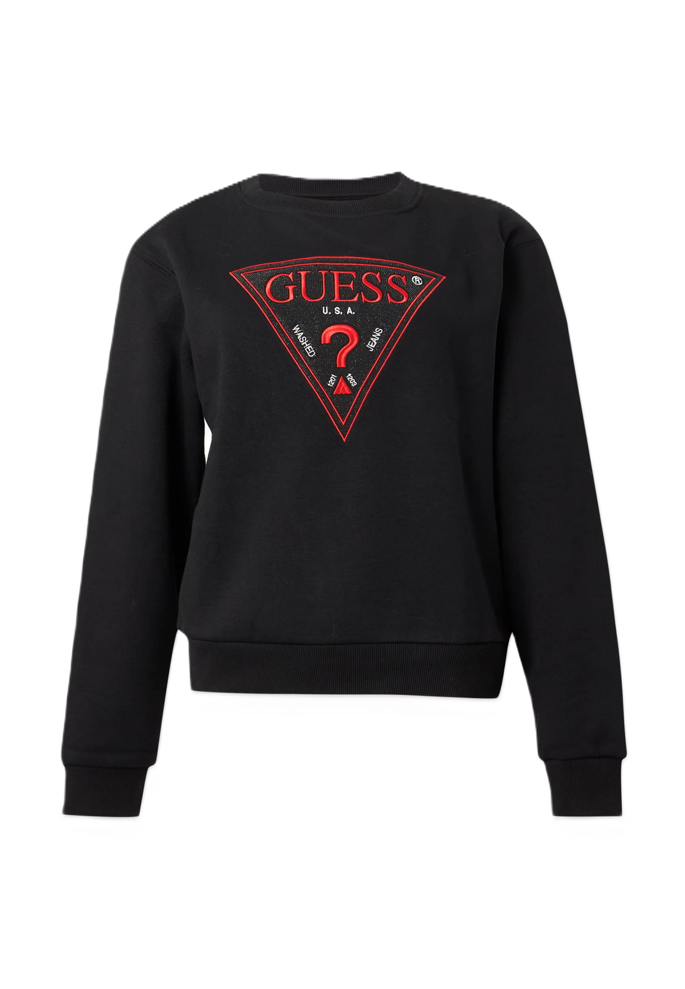 Sweat-shirt GUESS en noir : devant