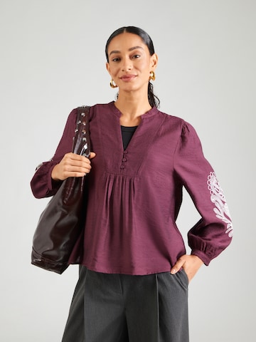 ONLY Bluse 'ONLKana' i rød: forside