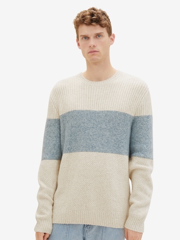 TOM TAILOR Sweater in Beige: front