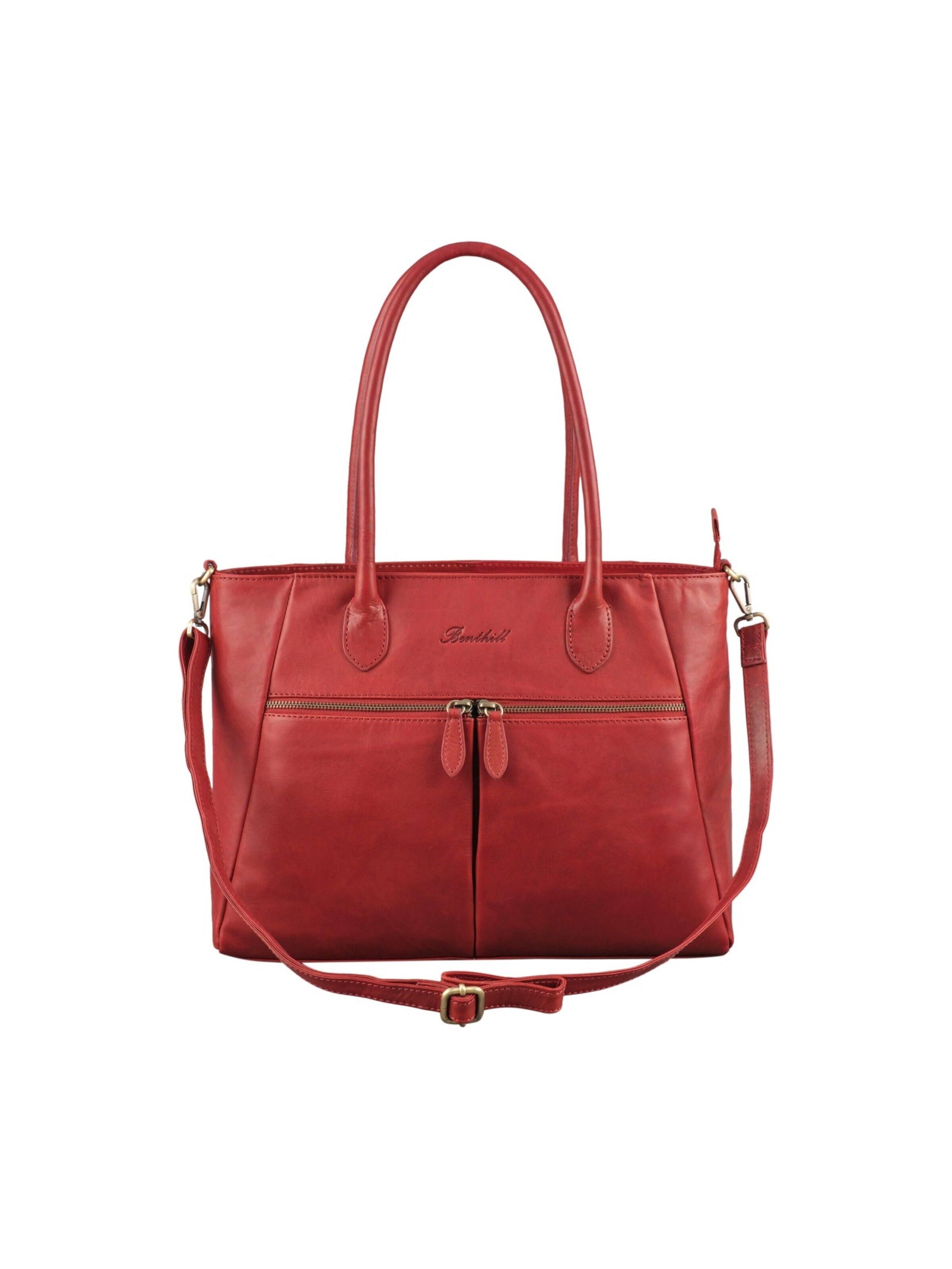 Benthill Handbag in Red: front