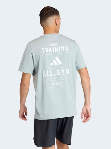 zaļš ADIDAS PERFORMANCE Sporta krekls: no priekšpuses