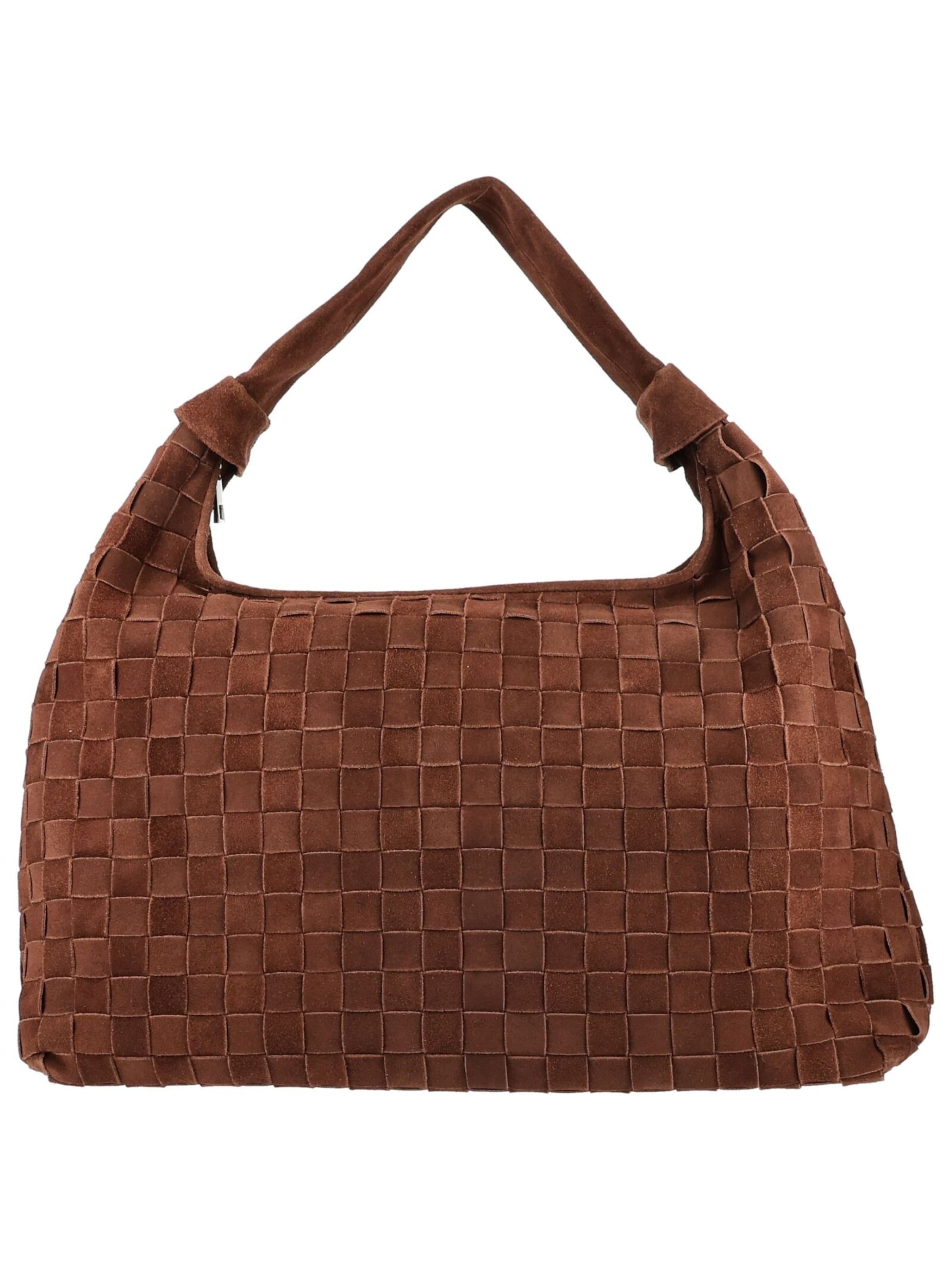 Sac bandoulière NÚNOO en marron : devant