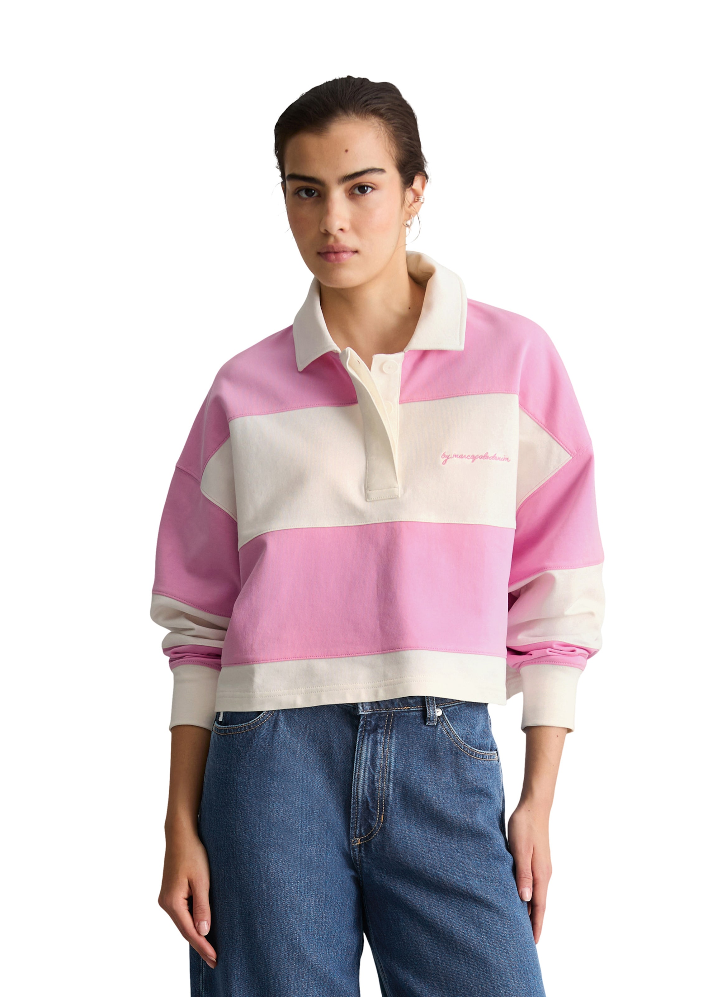Marc O'Polo DENIM Sweatshirt in Pink: Vorderseite
