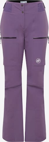 MAMMUT Outdoor Pants in Purple: front