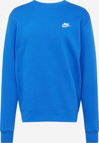 Nike Sportswear Sweatshirt 'Club Fleece' in Blau: predná strana