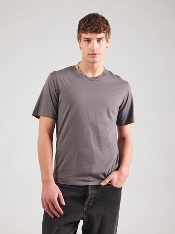 JACK & JONES Слим Футболка в Серый: спереди