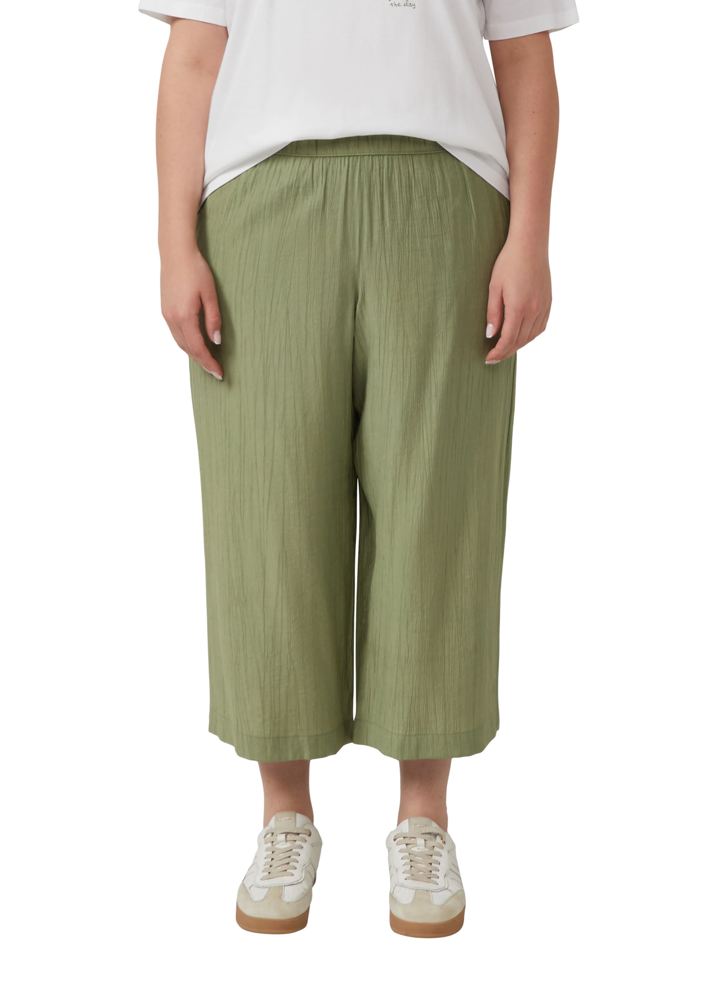 Wide Leg Pantalon s.Oliver en vert