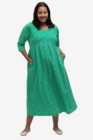 Ulla Popken Dress in Green: front