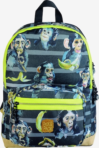 Pick & Pack Backpack 'Chimpanze' in Black: front