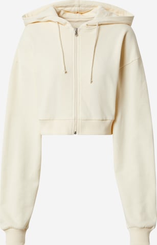 ABOUT YOU x Sharlota Zip-Up Hoodie 'Inaya' in Beige: front