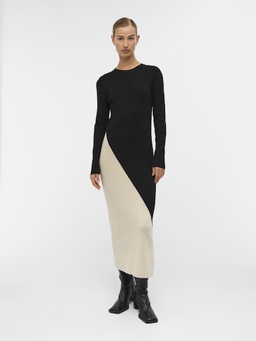 OBJECT Knitted dress 'Ester' in Black: front