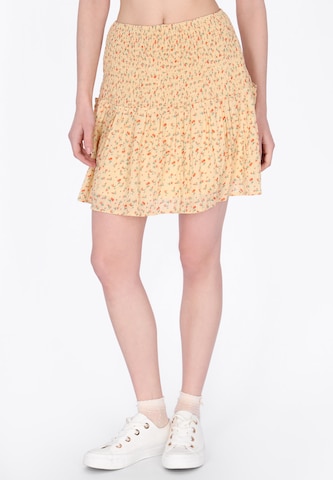 MYMO - Saia 'Young Fashion' em amarelo: frente