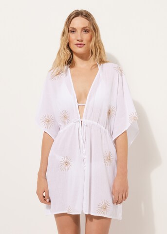 CALZEDONIA Summer Coat in White: front