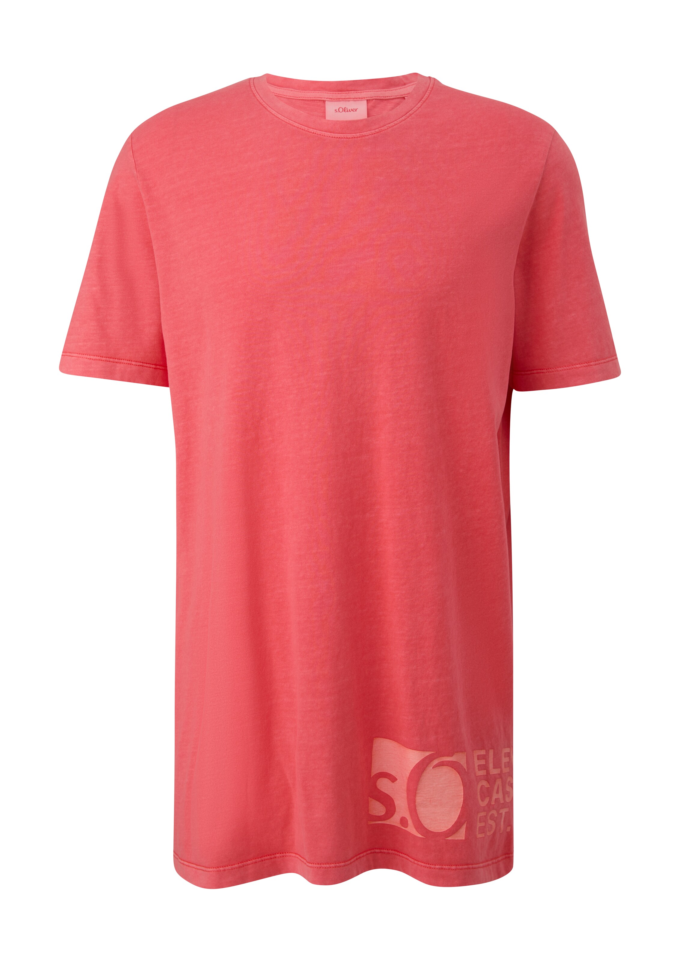 s.Oliver Men Big Sizes Shirt in Red: front