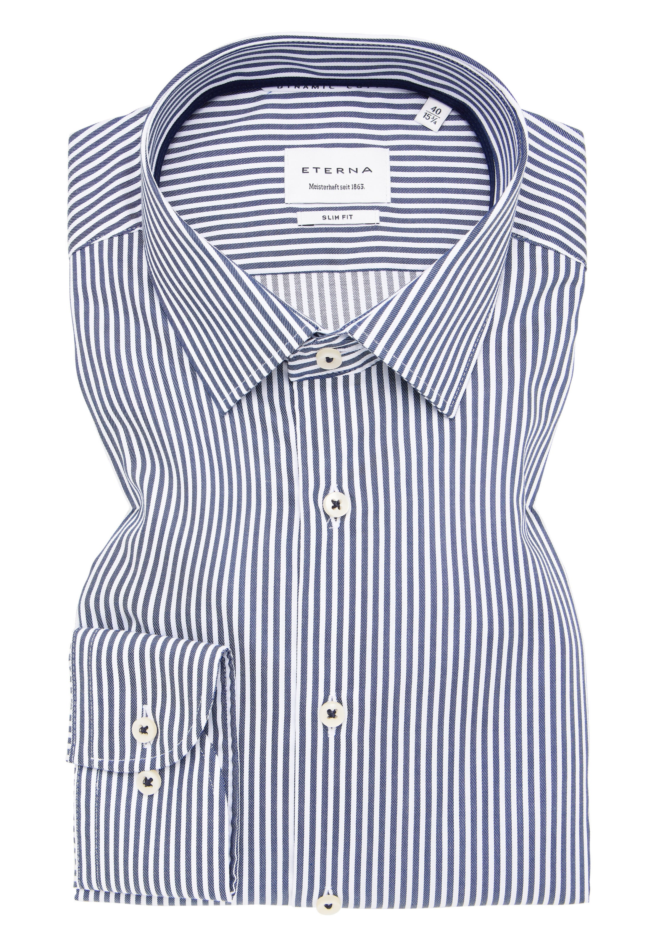 ETERNA Slim fit Zakelijk overhemd in Blauw