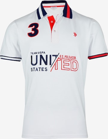 T-Shirt U.S. POLO ASSN. en blanc : devant
