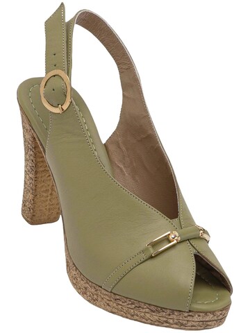 Limoya Slingback pumps 'Damen-Absätze' in Green: front