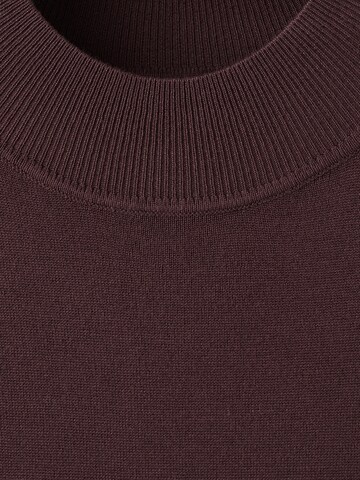 MANGO Gebreide jurk 'Pomodore' in Bruin