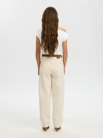 SELECTED - Camisa 'SLFMolly' em branco