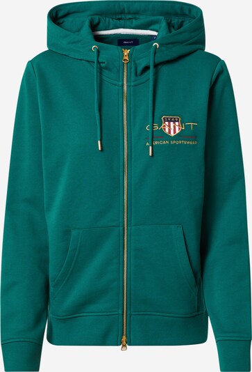GANT Sweatvest 'D2. ARCHIVE' in de kleur Geel / Groen / Rood / Wit, Productweergave
