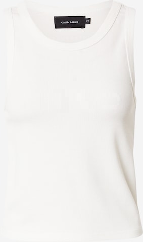 CASA AMUK Top in White: front