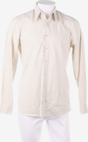 OLYMP Button Up Shirt in M in Beige: front
