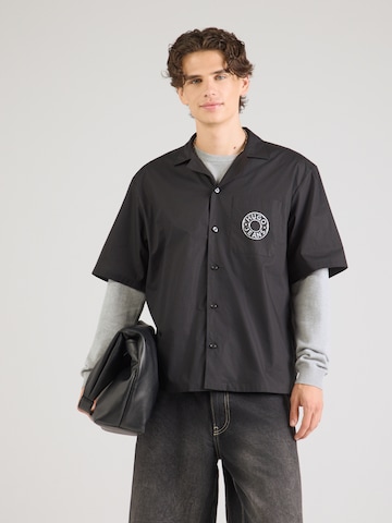 Regular fit Camicia 'Eligino' di HUGO in nero: frontale