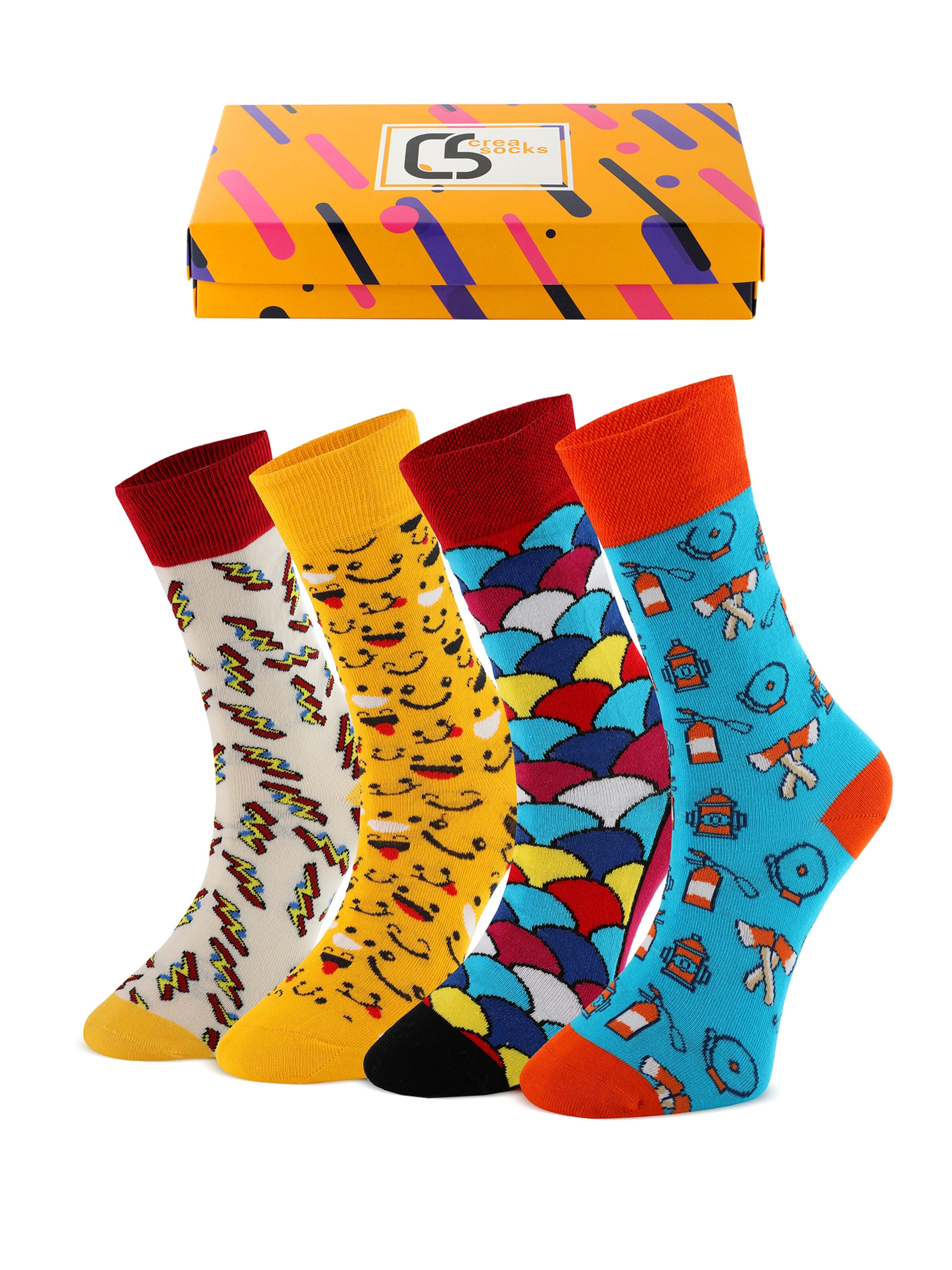 Crea Socks Socken 'Bunt'‌‌‌‌‌‌‌‌‌‌ in Mischfarben: Vorderseite