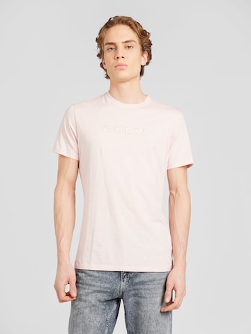 GUESS Shirt 'Classic' in Roze: voorkant