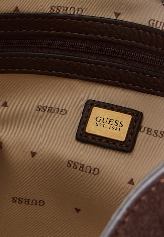 GUESS - Mala de ombro 'KATIE' em castanho