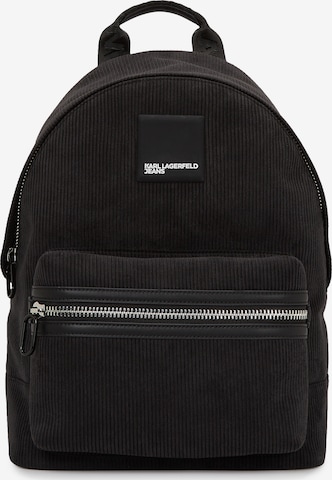Rucsac 'Corduroy' de la KARL LAGERFELD JEANS pe negru: față