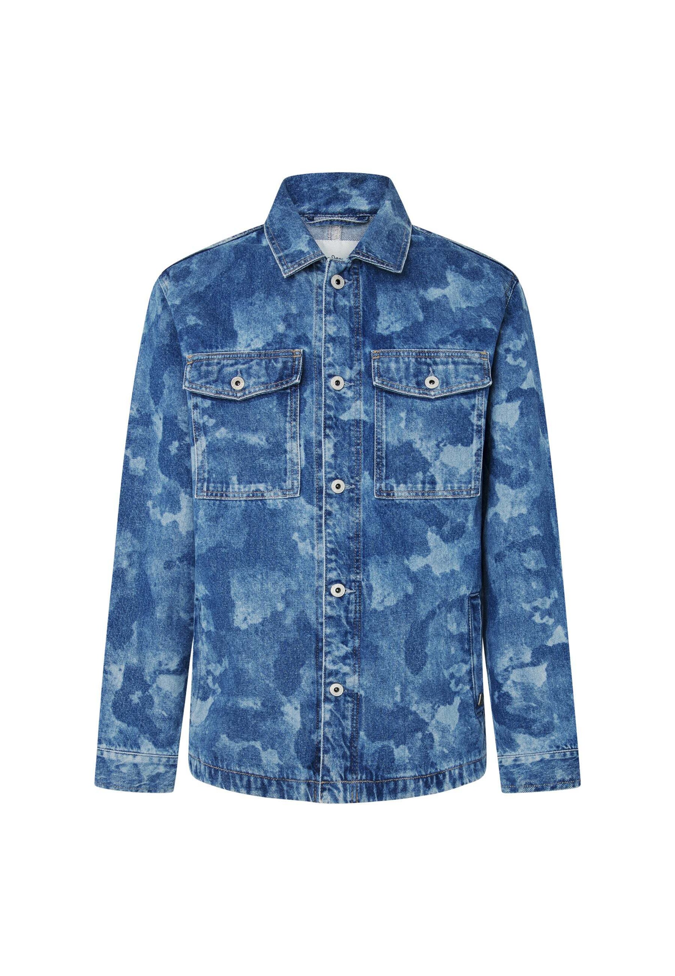 Coupe regular Chemise 'EATON' Pepe Jeans en bleu : devant