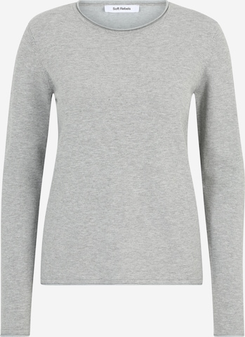 Soft Rebels Pullover in Grau: Vorderseite