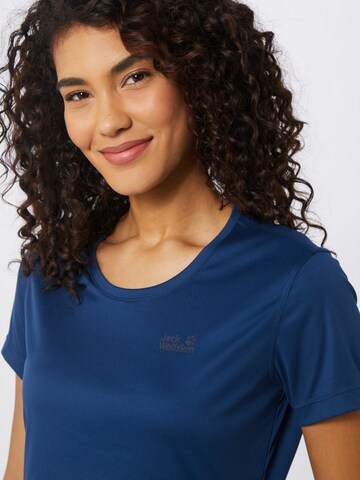 JACK WOLFSKIN Performance shirt in Blue