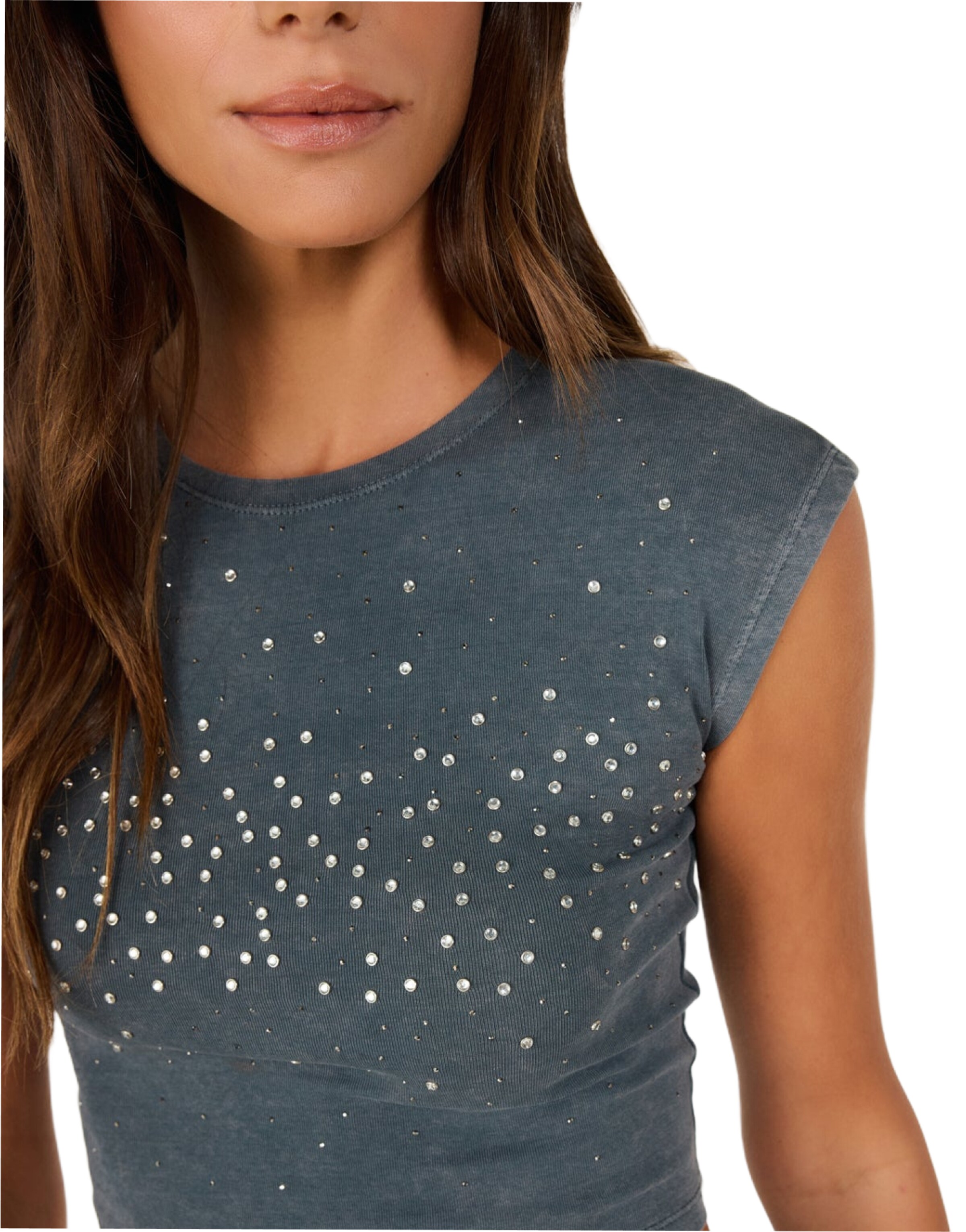 No Matter What Top in Grijs