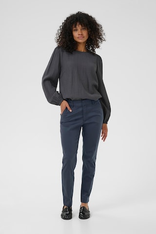 Kaffe Slimfit Hose in Schwarz