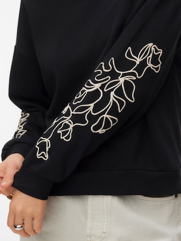 Bluză de molton 'VMLada' de la VERO MODA pe negru