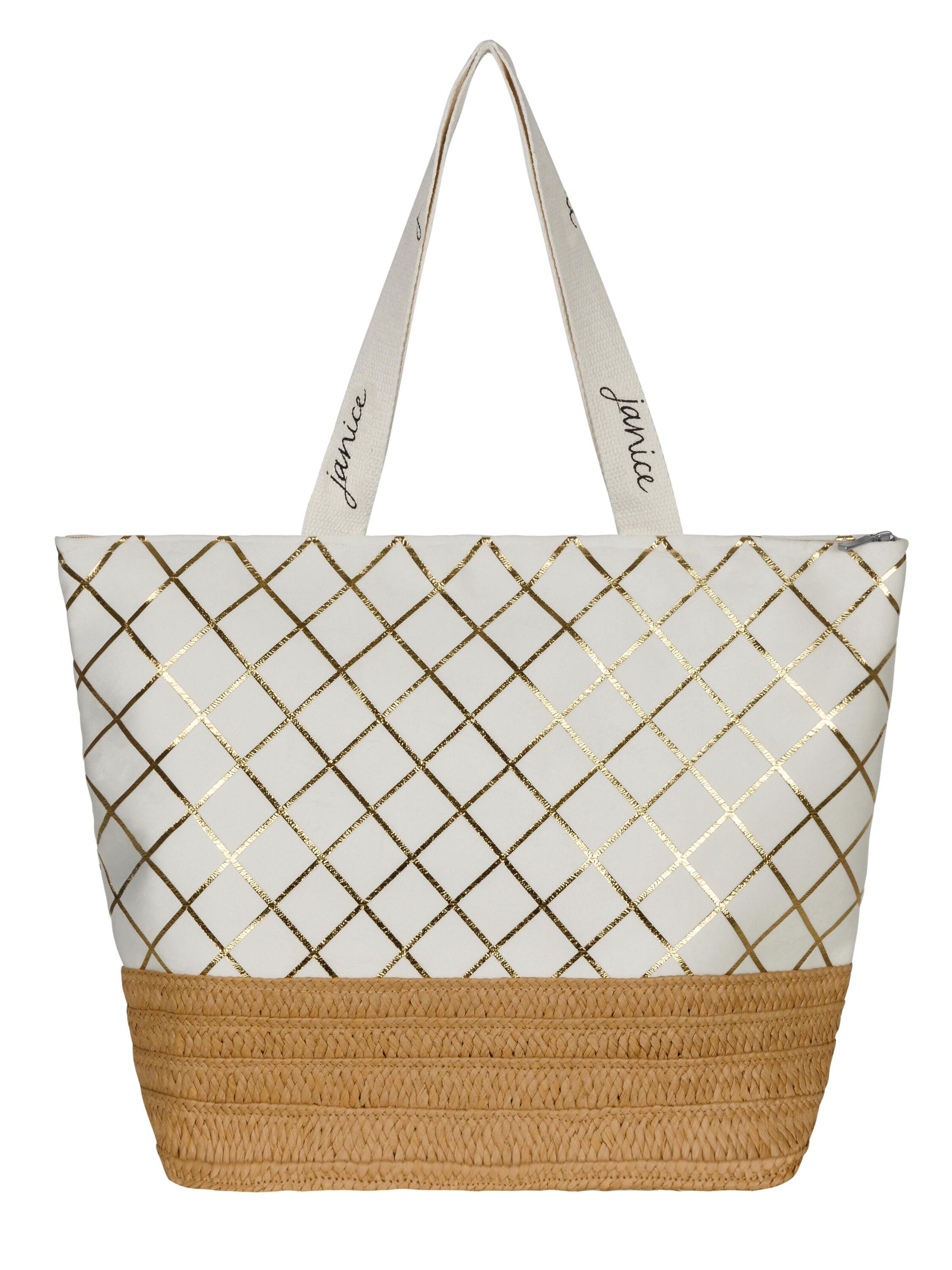 Sac de plage 'Kuredu' normani en blanc : devant