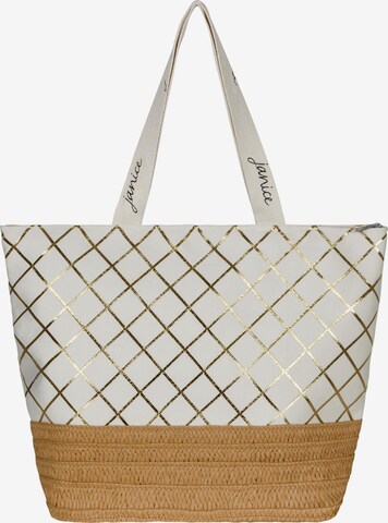 normani Beach Bag 'Kuredu' in White: front