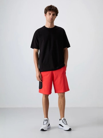Tommy Life Wide leg Cargobroek in Oranje