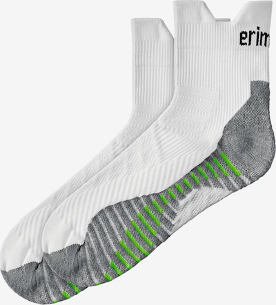 ERIMA Sportsocken in graumeliert / neongrün / schwarz / weiß, Produktansicht