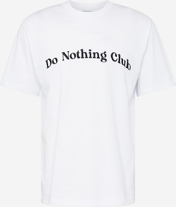 T-Shirt 'Bubbly' On Vacation en blanc : devant