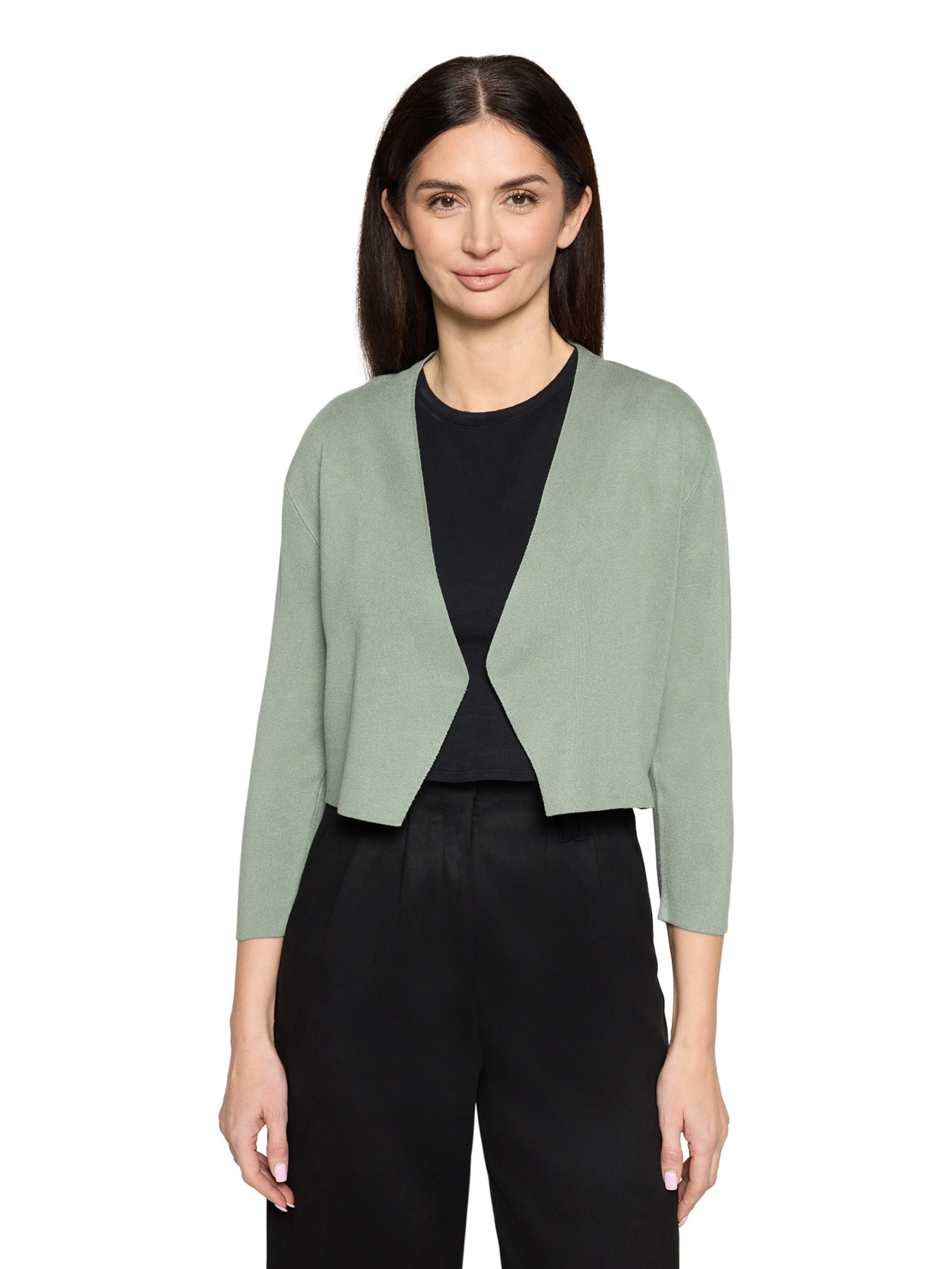 Betty & Co Strickjacke in Grün: Vorderseite