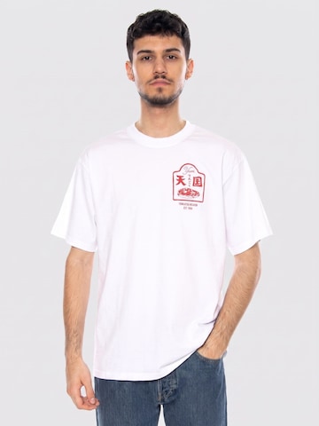 Maglietta 'Tonkatsu TS' di EDWIN in bianco: frontale