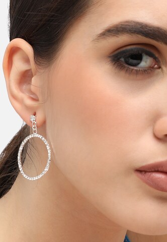 Boucles d'oreilles ' Gwen ' SOHI en argent : devant