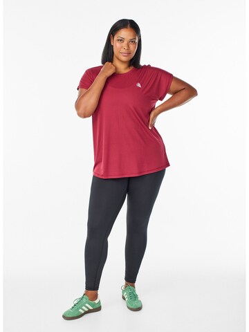 Zizzi Футболка 'ABASIC' в Красный